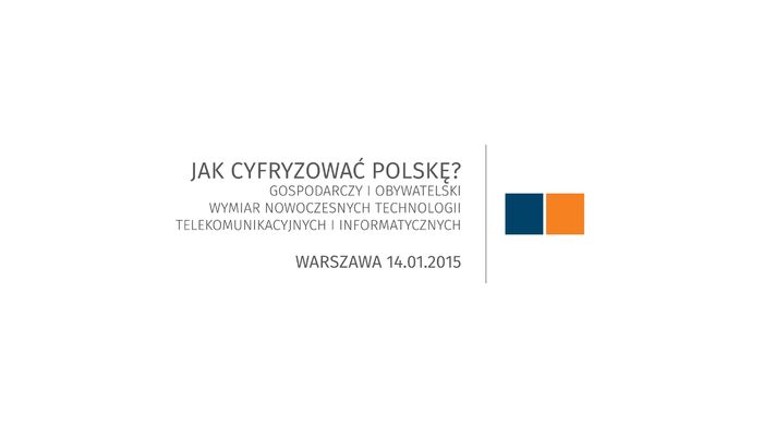 Konferencja „Jak cyfryzować Polskę?”