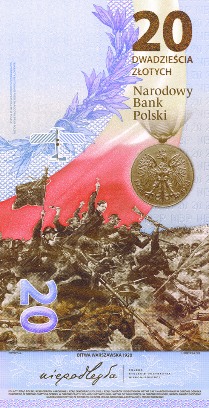 Nowy banknot kolekcjonerski NBP – Bitwa Warszawska 1920