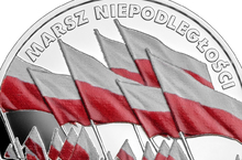„Marsz Niepodległości" - nowa moneta kolekcjonerska NBP