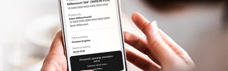 Bank Millennium udostępnia autoryzację operacji biometrią