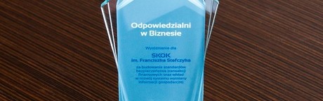 Certyfikat „Odpowiedzialni w Biznesie” dla Kasy Stefczyka