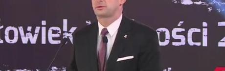 Daniel Obajtek z laurem Człowieka Wolności