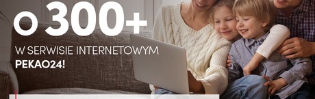 Pekao: wniosek o 300+ bez wychodzenia z domu