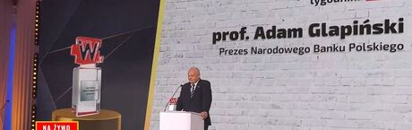 Prof. Adam Glapiński Człowiekiem Wolności 2023 tygodnika "Sieci"