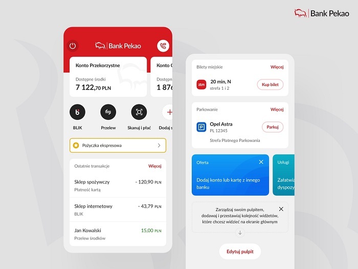 Bank Pekao prezentuje najnowszą wersję aplikacji PeoPay.