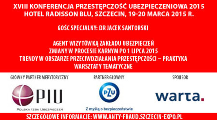 Konferencja „Przestępczość Ubezpieczeniowa 2015” 