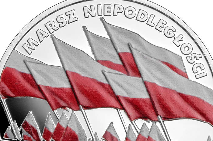 „Marsz Niepodległości" - nowa moneta kolekcjonerska NBP