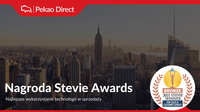 Pekao Direct z nagrodą Stevie Award