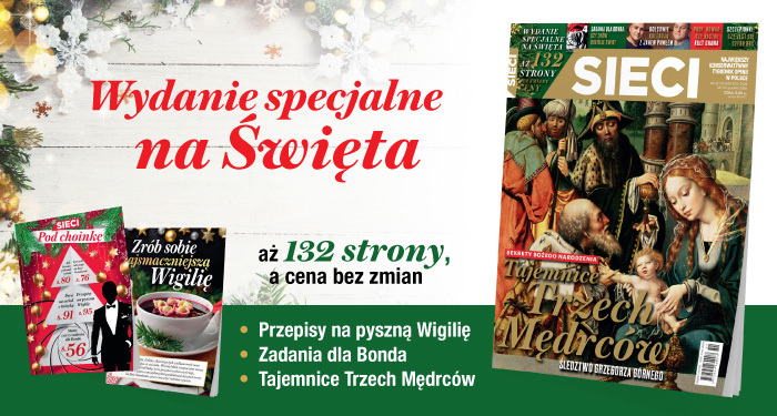 „Sieci" na święta – 132 strony, a cena bez zmian