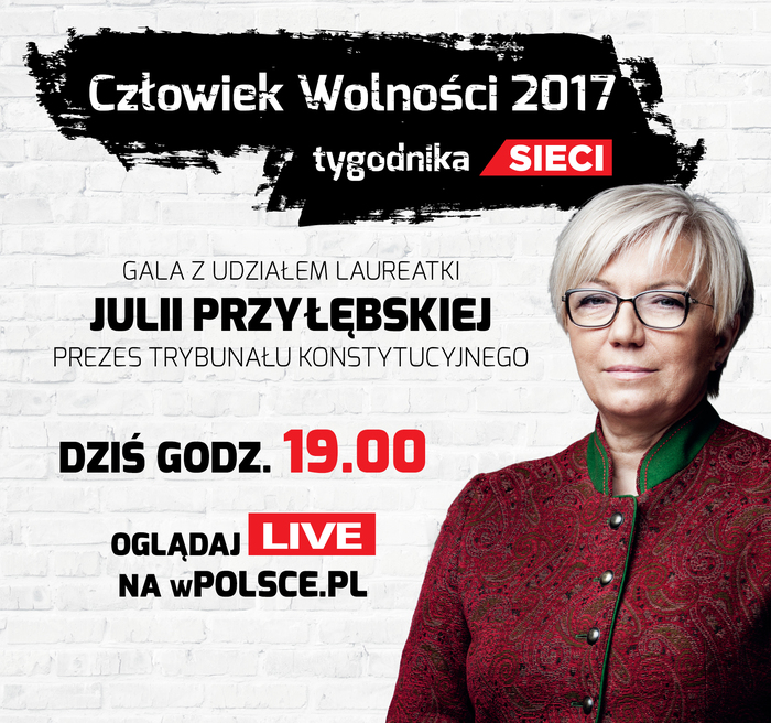 Uroczysta gala Człowiek Wolności 2017