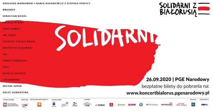 Wyjątkowy repertuar koncertu „Solidarni z Białorusią”
