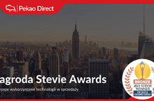 Pekao Direct z nagrodą Stevie Award